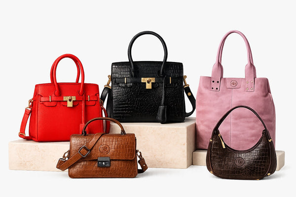 Women's leather bags hand-stitched in Goa - totes, slings and crossbody bags in premium buffalo leather - Hema Emporium
