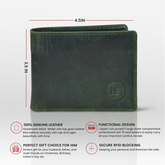 PureFold Classic Wallet - Olive Green
