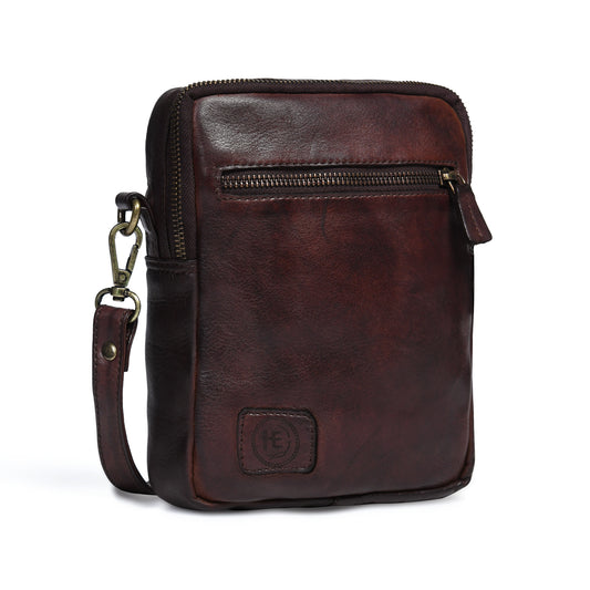 Mini square Messenger Bag - Dark Brown