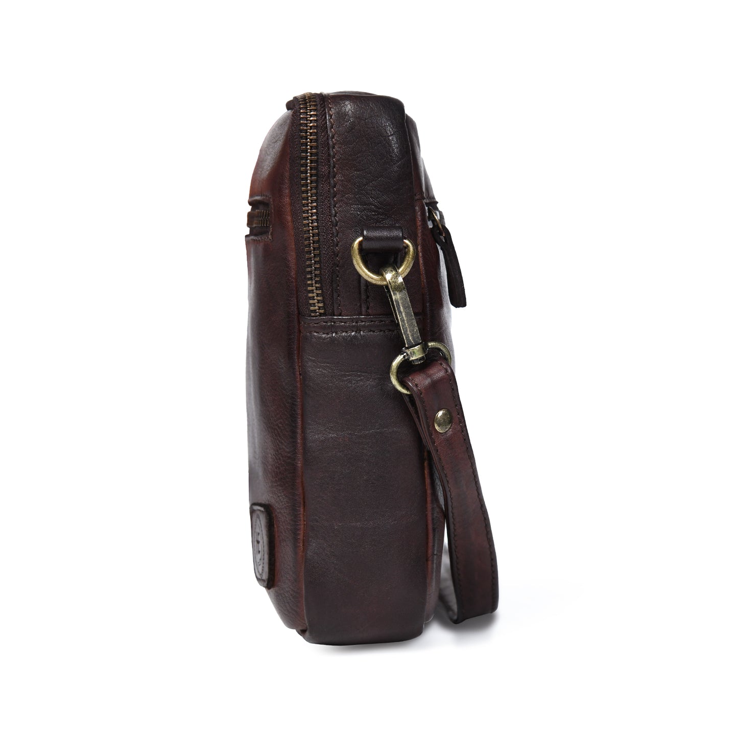 Mini square Messenger Bag - Dark Brown