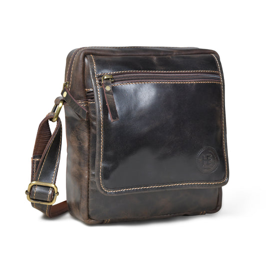 Everyday Leather Sling Pouch - Dark Brown