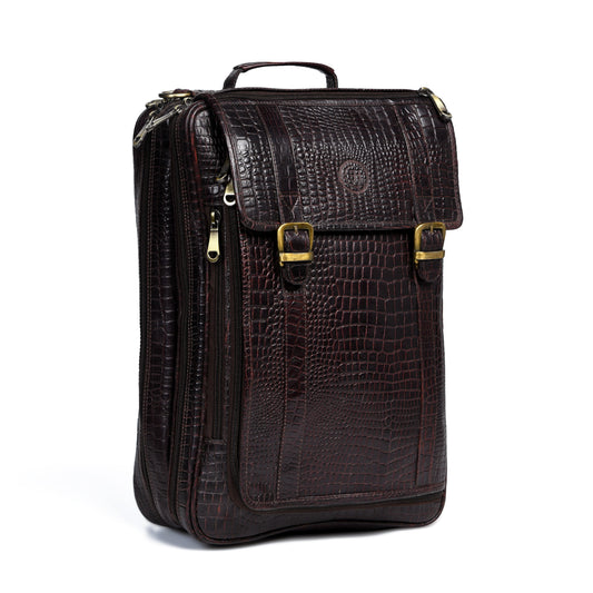 Workation Backpack | 2 in 1 Laptop bag - Dark Brown