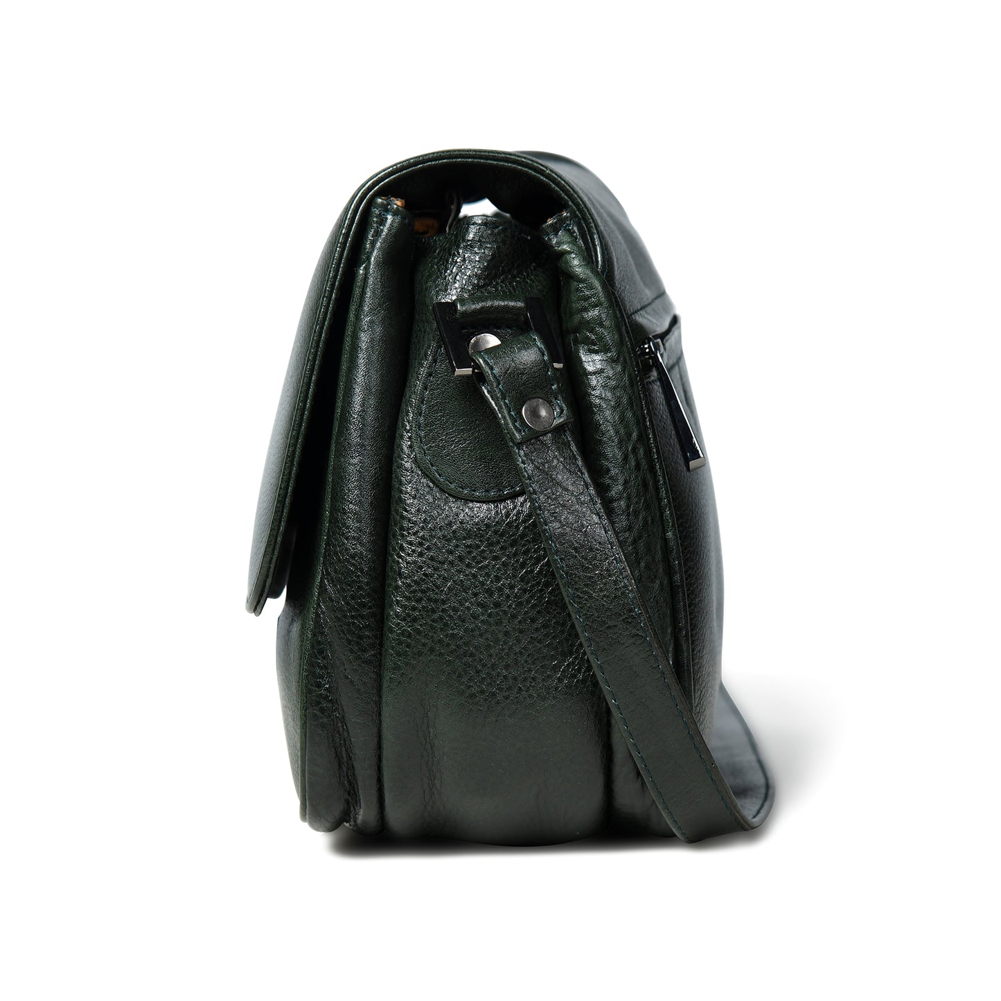 Soft Flap Women Bag - Forest Green