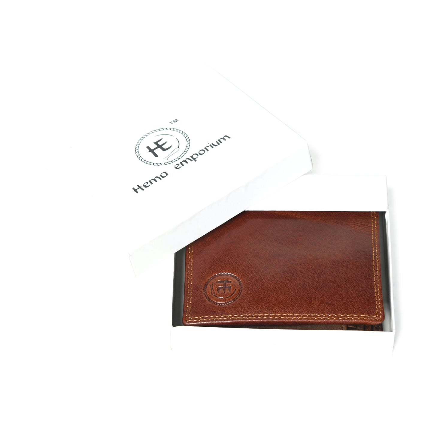 Vintage Tan Brown Trifold ID Wallet