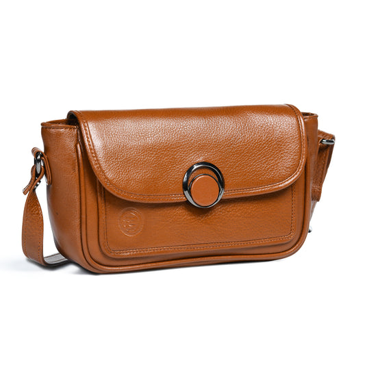 Classic Leather Pouch for Women - Brown