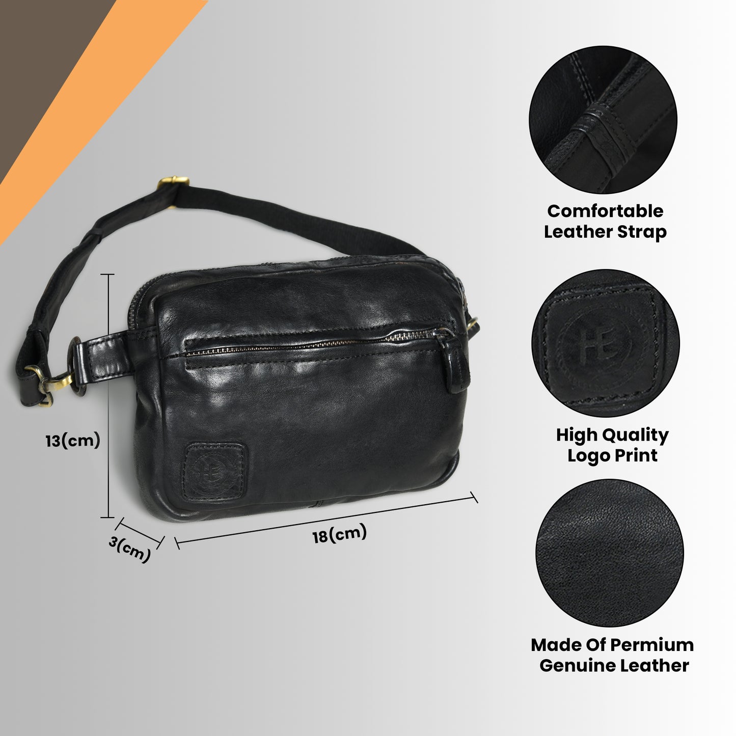 Daily Edge Crossbody - Black