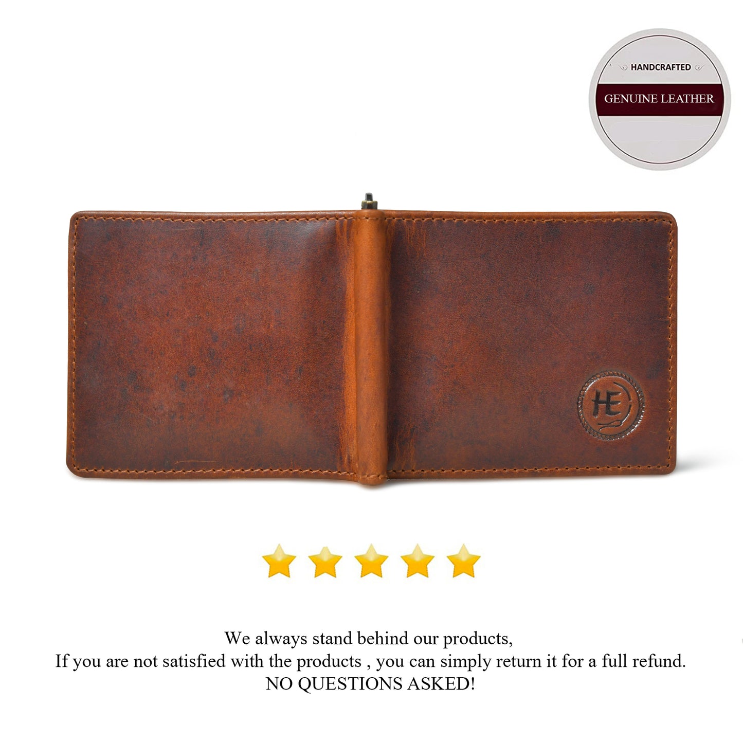 SafeCarry Leather Wallet - Brown