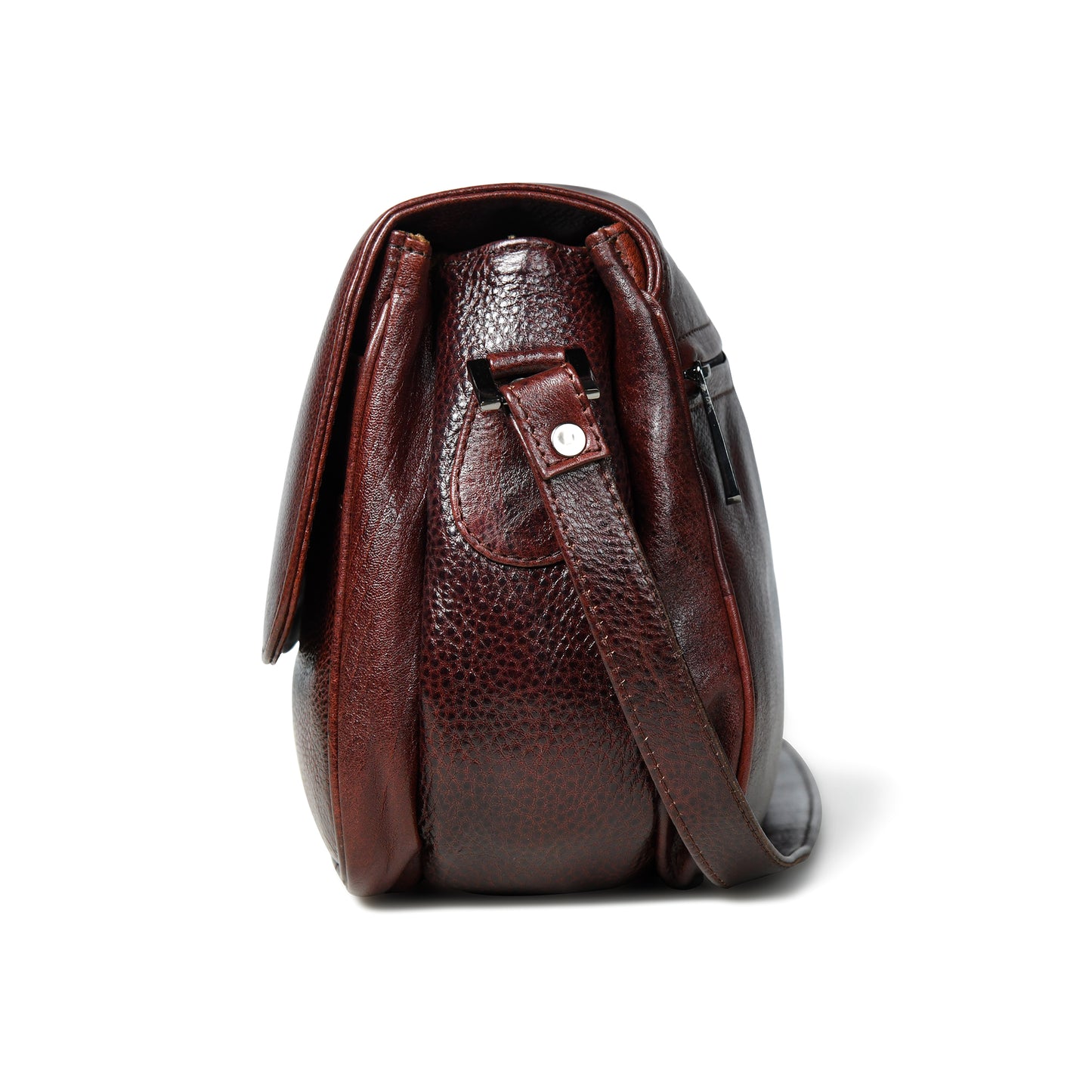 Soft Flap Women Bag - Maroon Red