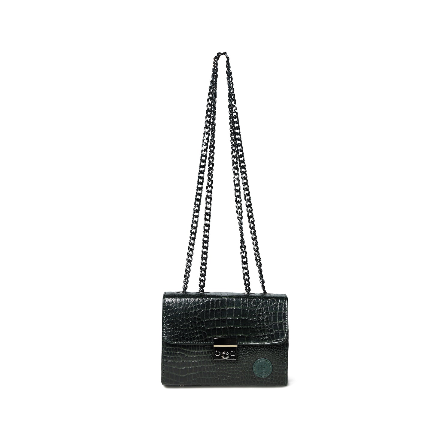 Croc Charm Crossbody Bag - Forest Green