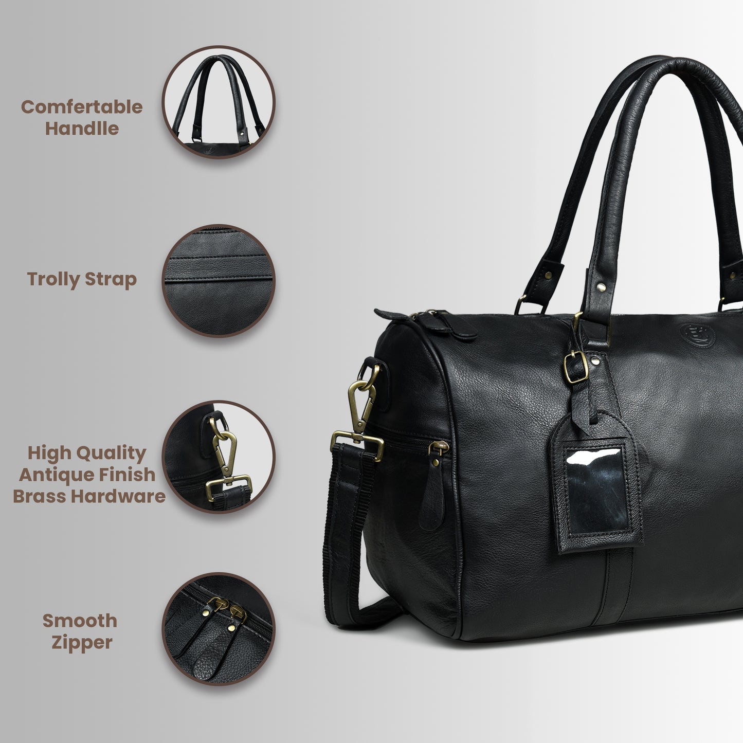 UrbanTrek Luxe Duffle - Black