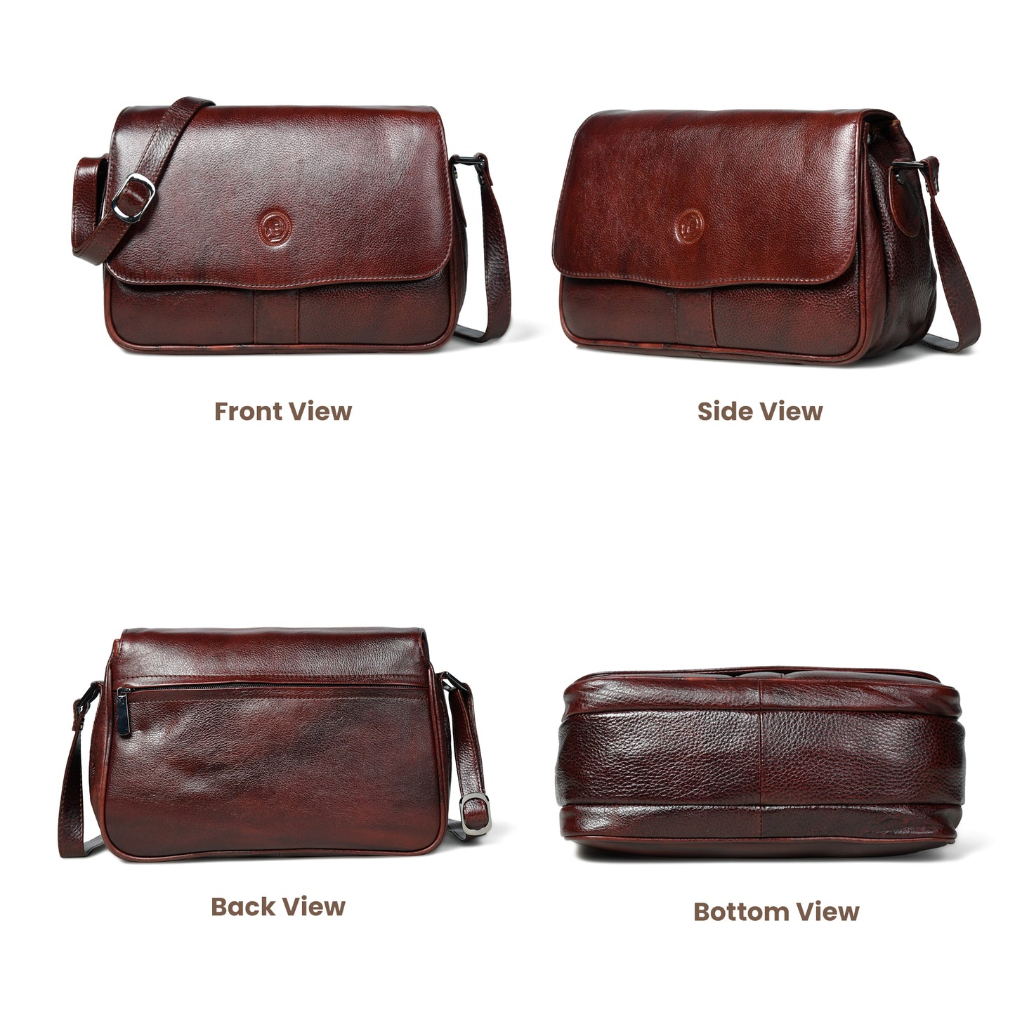 Soft Flap Women Bag - Maroon Red