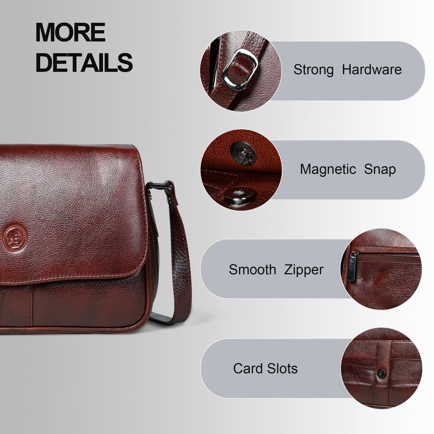 Soft Flap Women Bag - Maroon Red