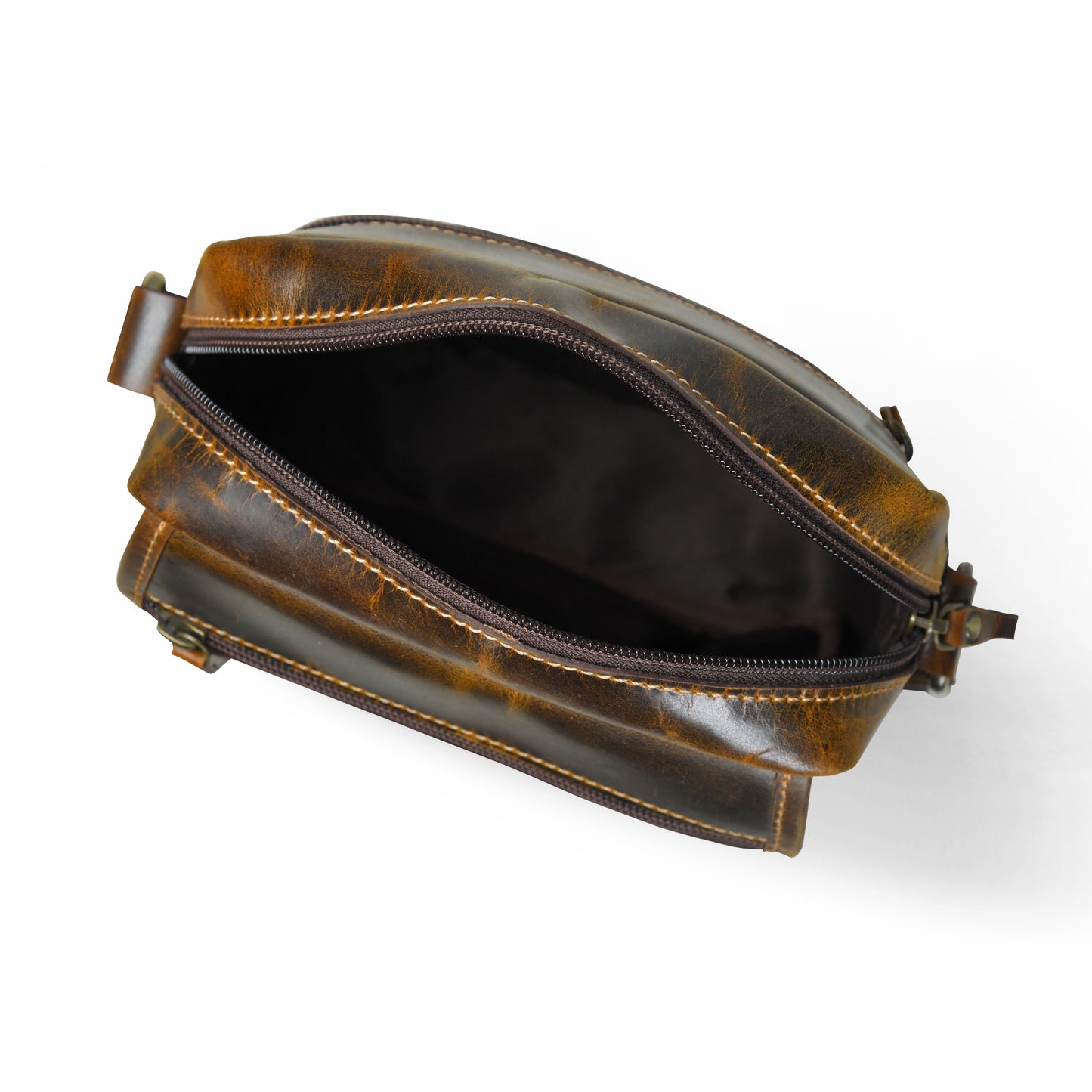 Everyday Leather Sling Pouch - Tan Brown