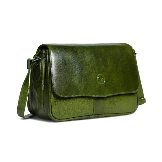 Soft Flap Women Bag - Olive Green