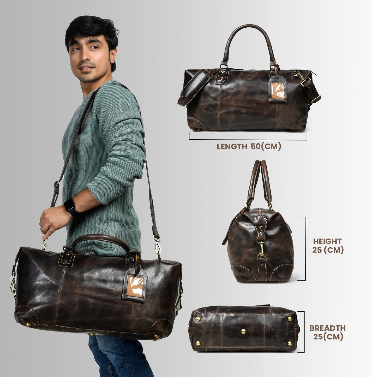 Heritage Haul Duffle - Dark Brown