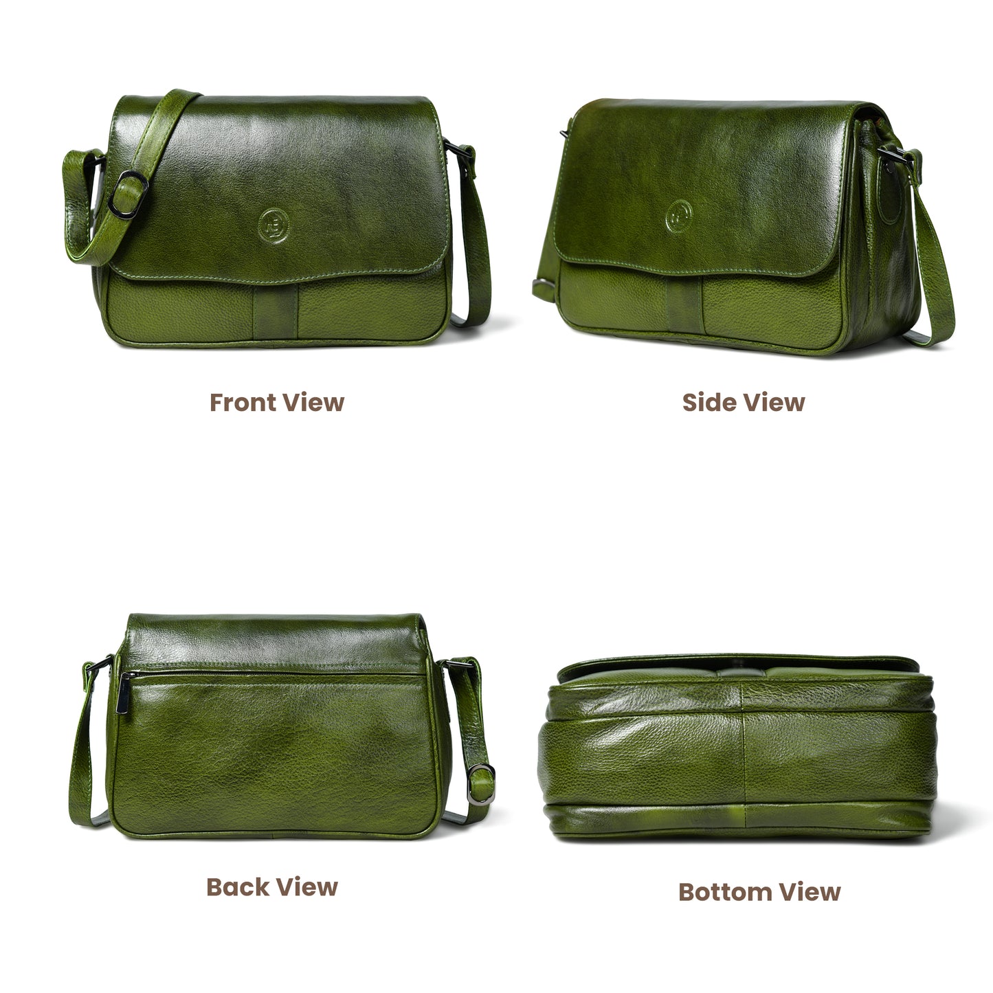 Soft Flap Women Bag - Olive Green