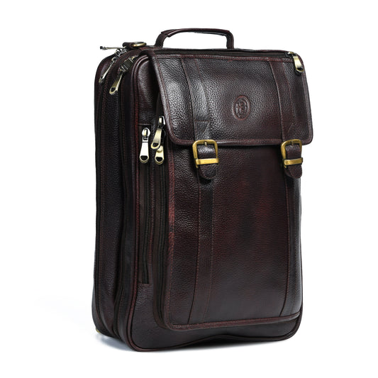 Workation Backpack | 2 in 1 Laptop bag - Maroon Red