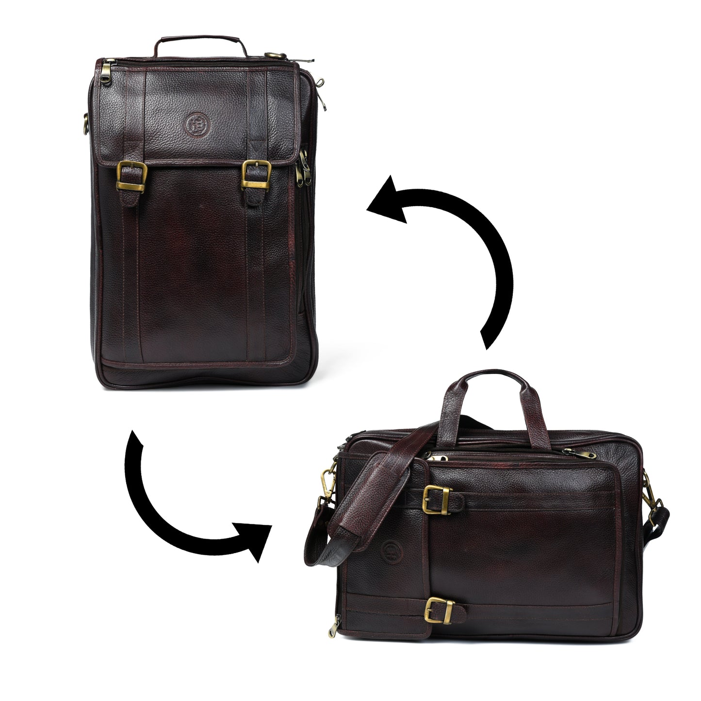 Workation Backpack | 2 in 1 Laptop bag - Maroon Red