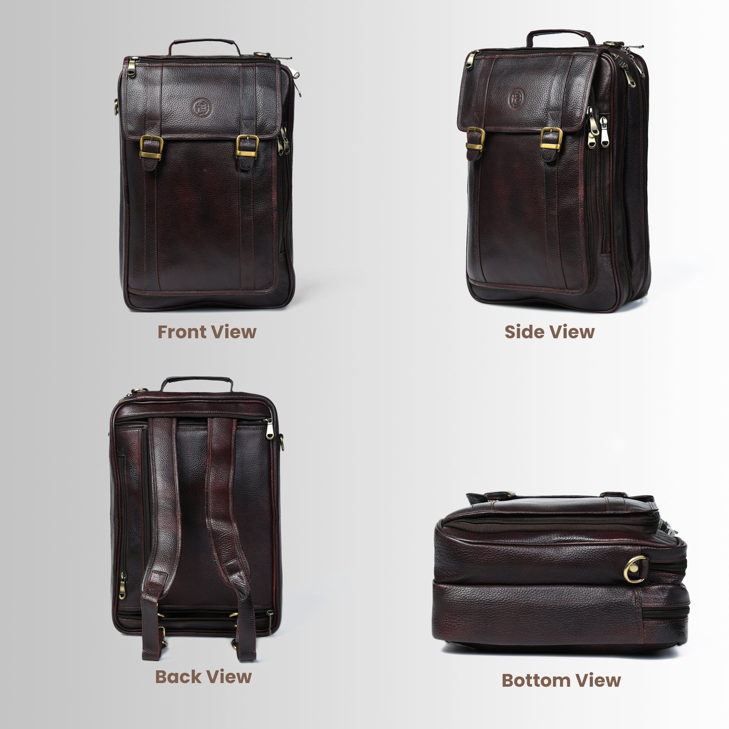 Workation Backpack | 2 in 1 Laptop bag - Maroon Red