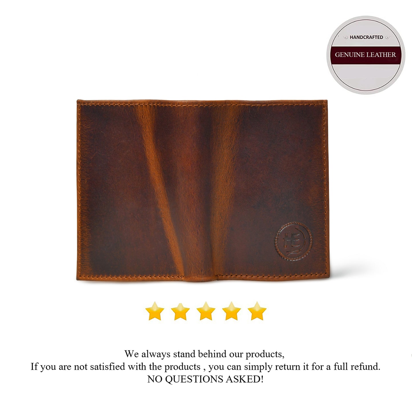 RustFold Leather Wallet - Tan Brown