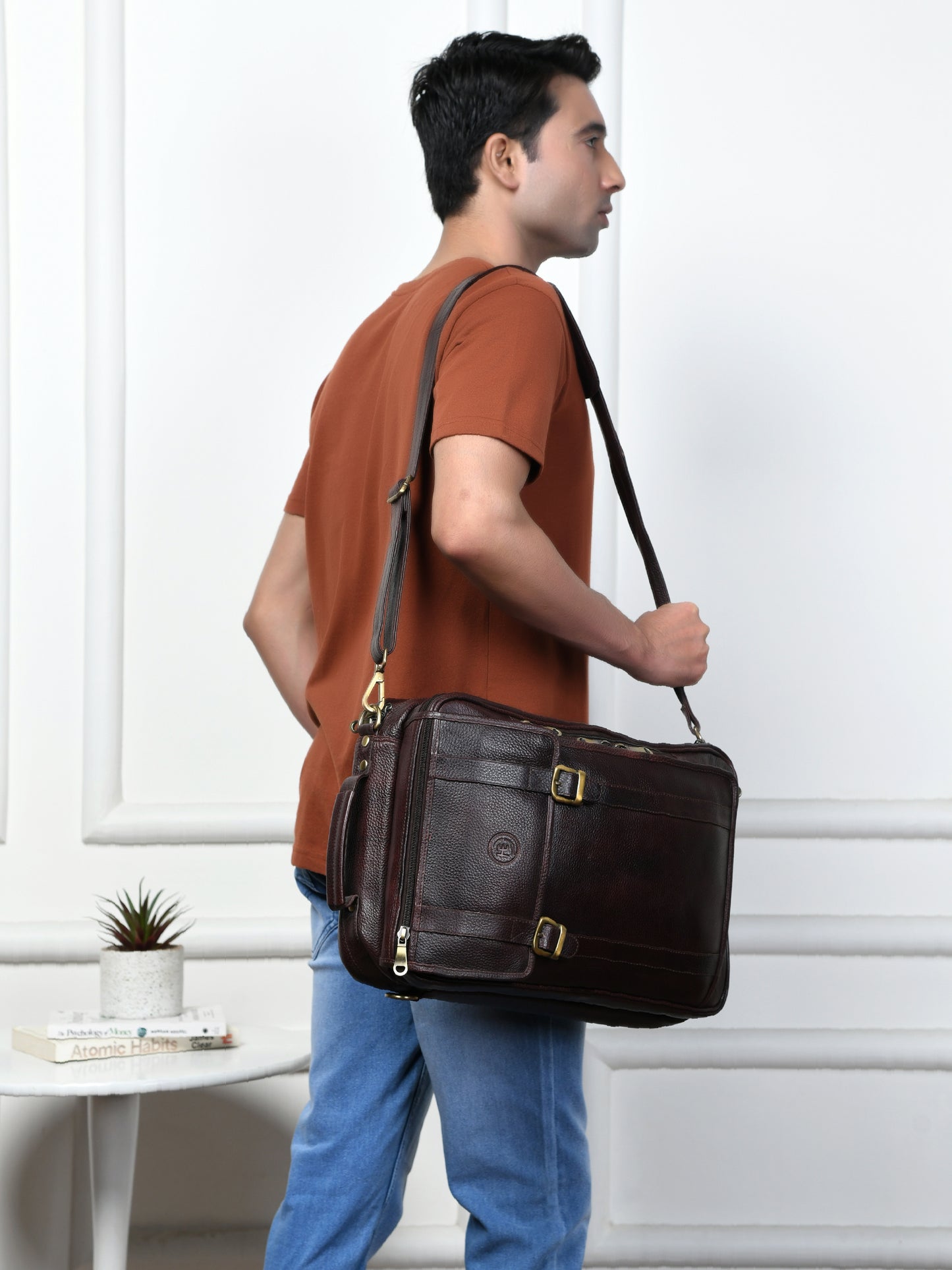 Workation Backpack | 2 in 1 Laptop bag - Maroon Red