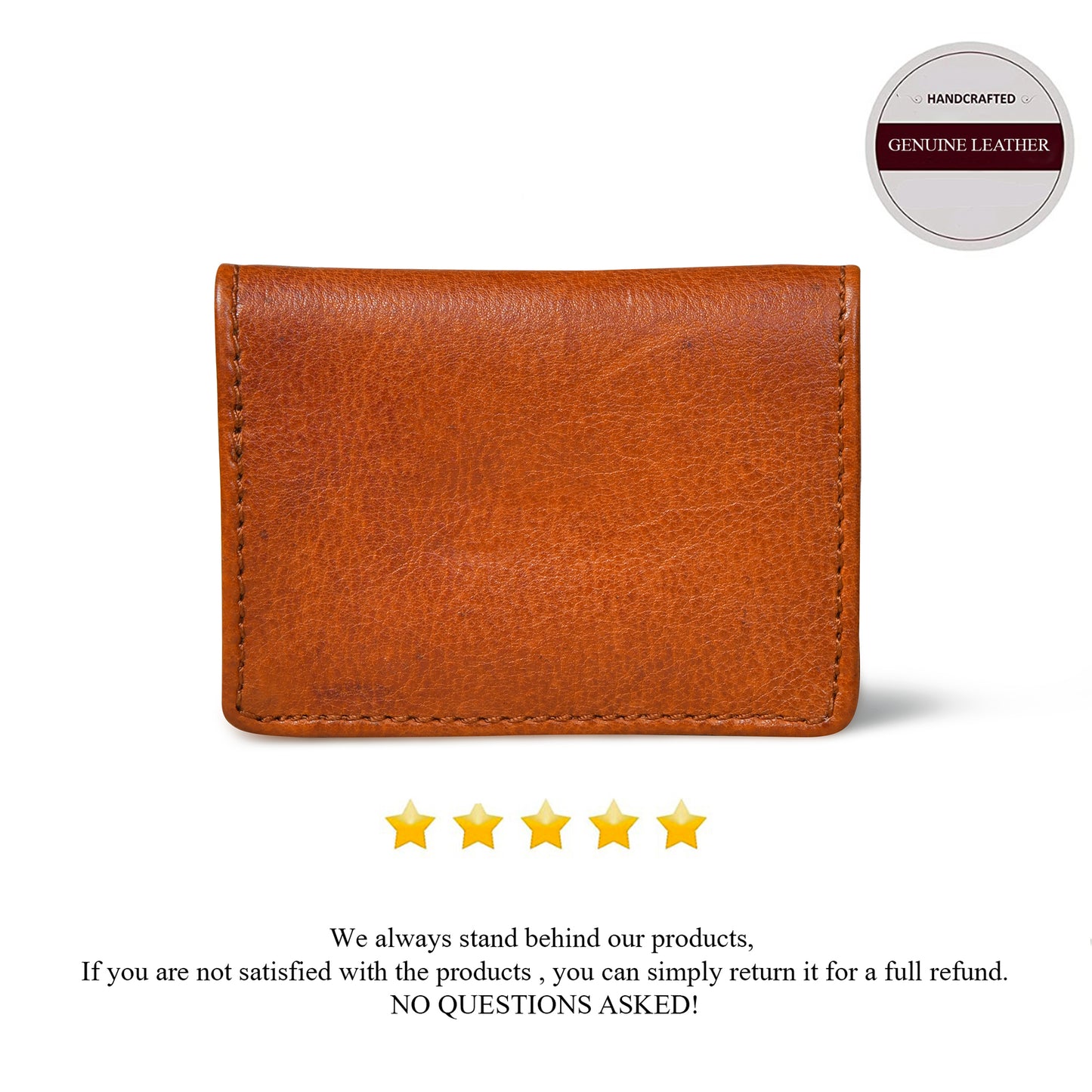 SafeSlip Leather Wallet - Brown