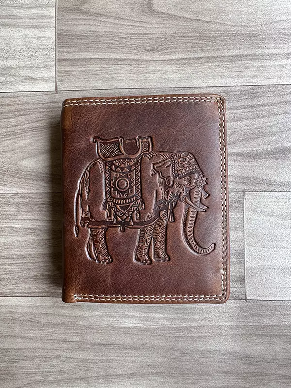 Elephant Embosing Wallet Oily
