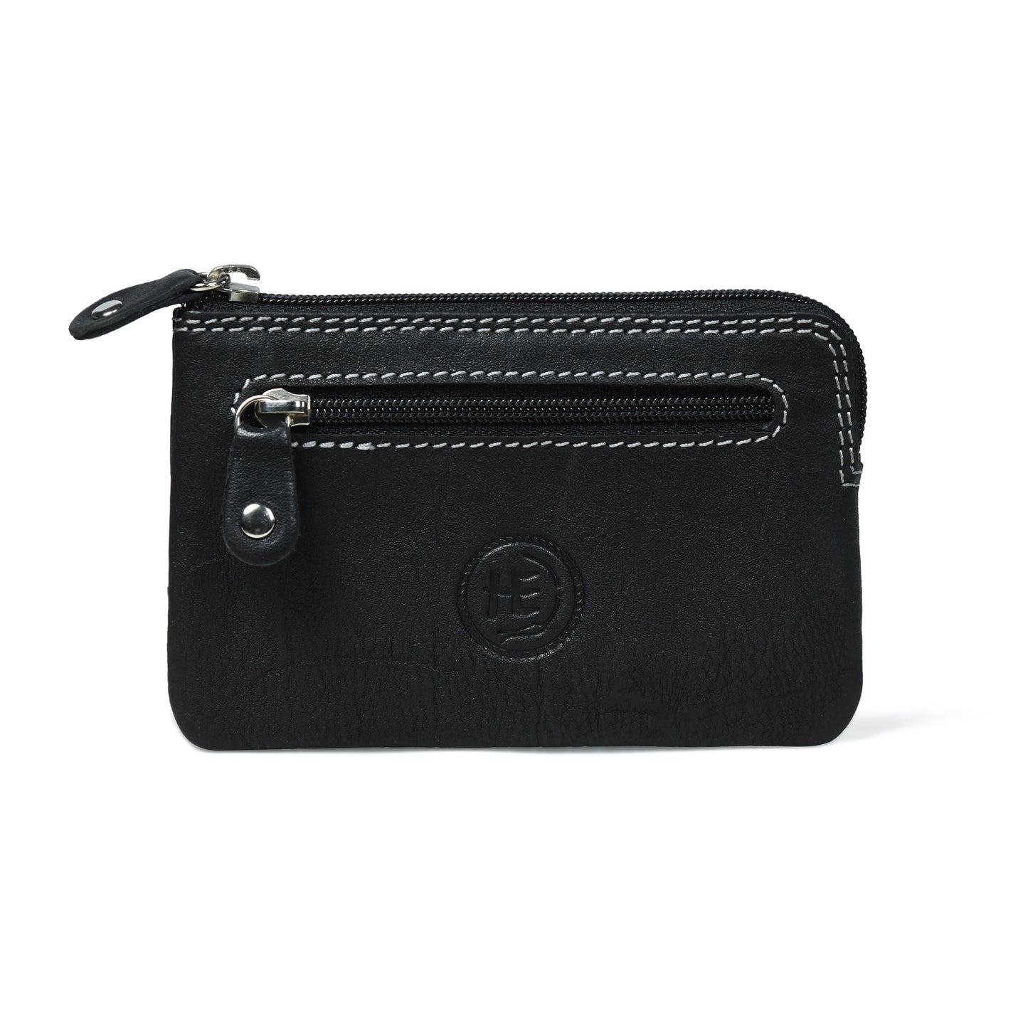 Rover Leather Pouch with Three Zip Pockets