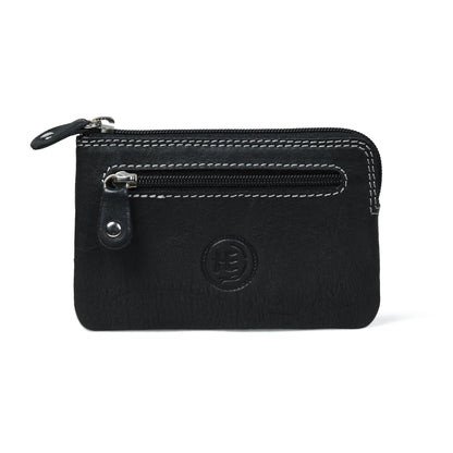 Rover Leather Pouch with Three Zip Pockets