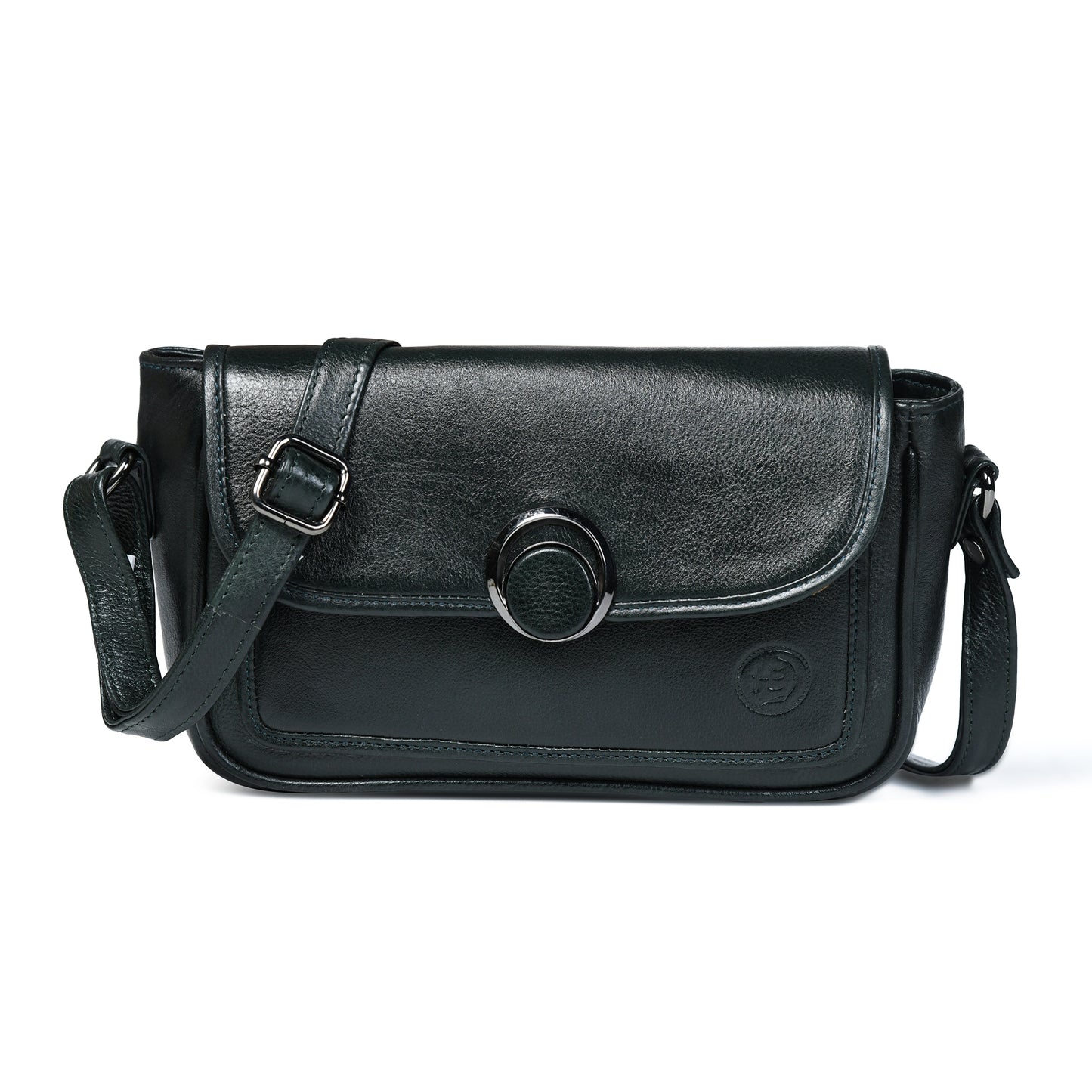 Classic Leather Pouch for Women - Black