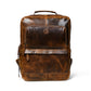 Tan Brown leather bag - front view, handcrafted buffalo leather | Hema Emporium