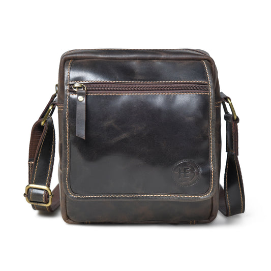 Everyday Leather Sling Pouch - Dark Brown