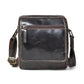 Dark Brown leather bag - front view, handcrafted buffalo leather | Hema Emporium
