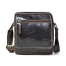 Dark Brown leather bag - front view, handcrafted buffalo leather | Hema Emporium