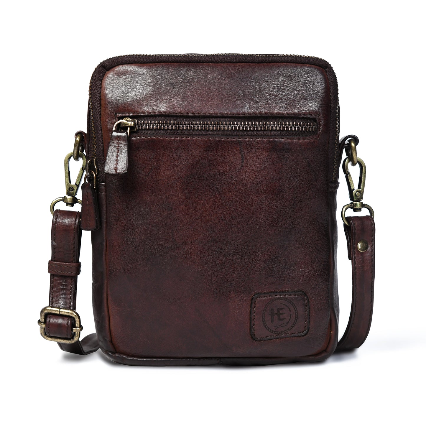 Mini square Messenger Bag - Dark Brown