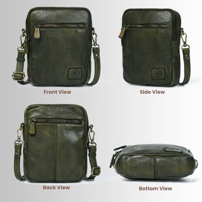 Mini square Messenger Bag - Olive Green