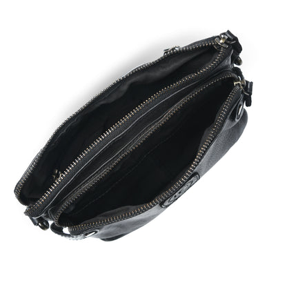 Compact leather Bag - Black