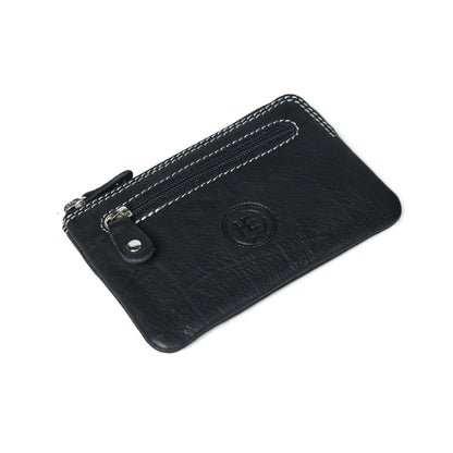 Rover Leather Pouch with Three Zip Pockets