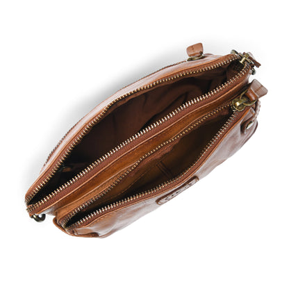 Compact leather Bag - Tan Brown