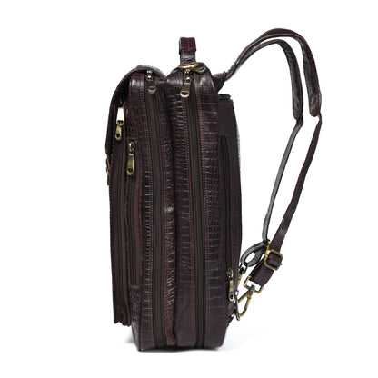 Workation Backpack | 2 in 1 Laptop bag - Dark Brown