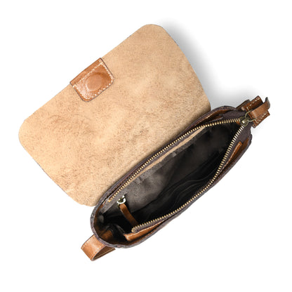 Minimalist Leather Bag for Women - Tan Brown