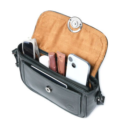 Classic Leather Pouch for Women - Black