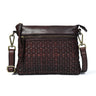 Maroon Red Leather Bag - front view, handcrafted buffalo leather | Hema Emporium