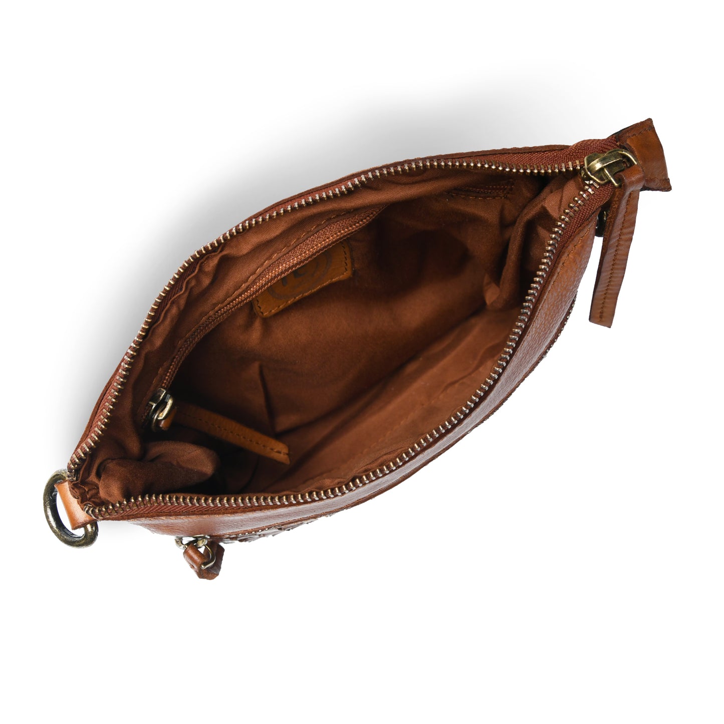 Woven Leather Bag - Tan Brown