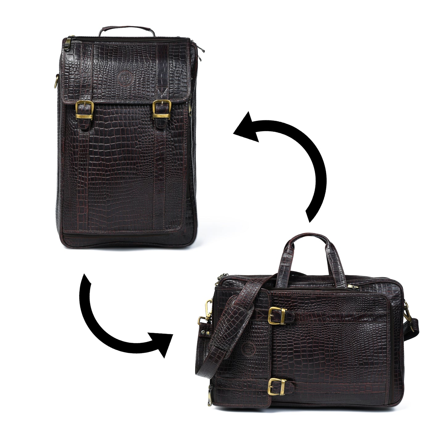 Workation Backpack | 2 in 1 Laptop bag - Dark Brown