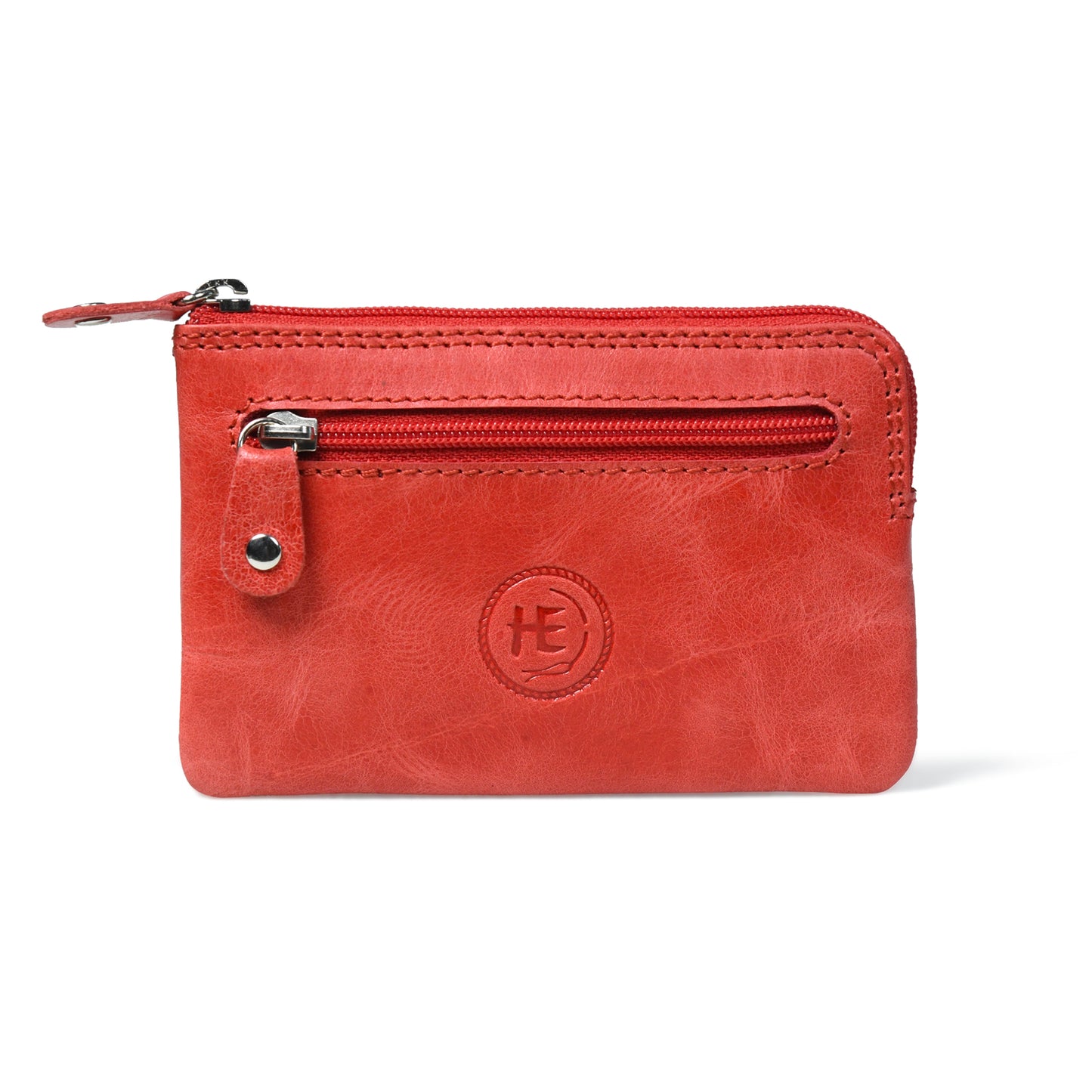 Rover Leather Pouch with Three Zip Pockets