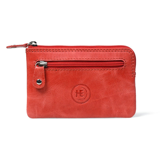Rover Leather Pouch with Three Zip Pockets