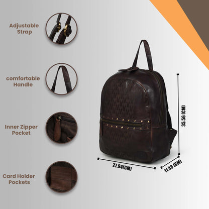 The Mira- Leather Mini Backpack for Women