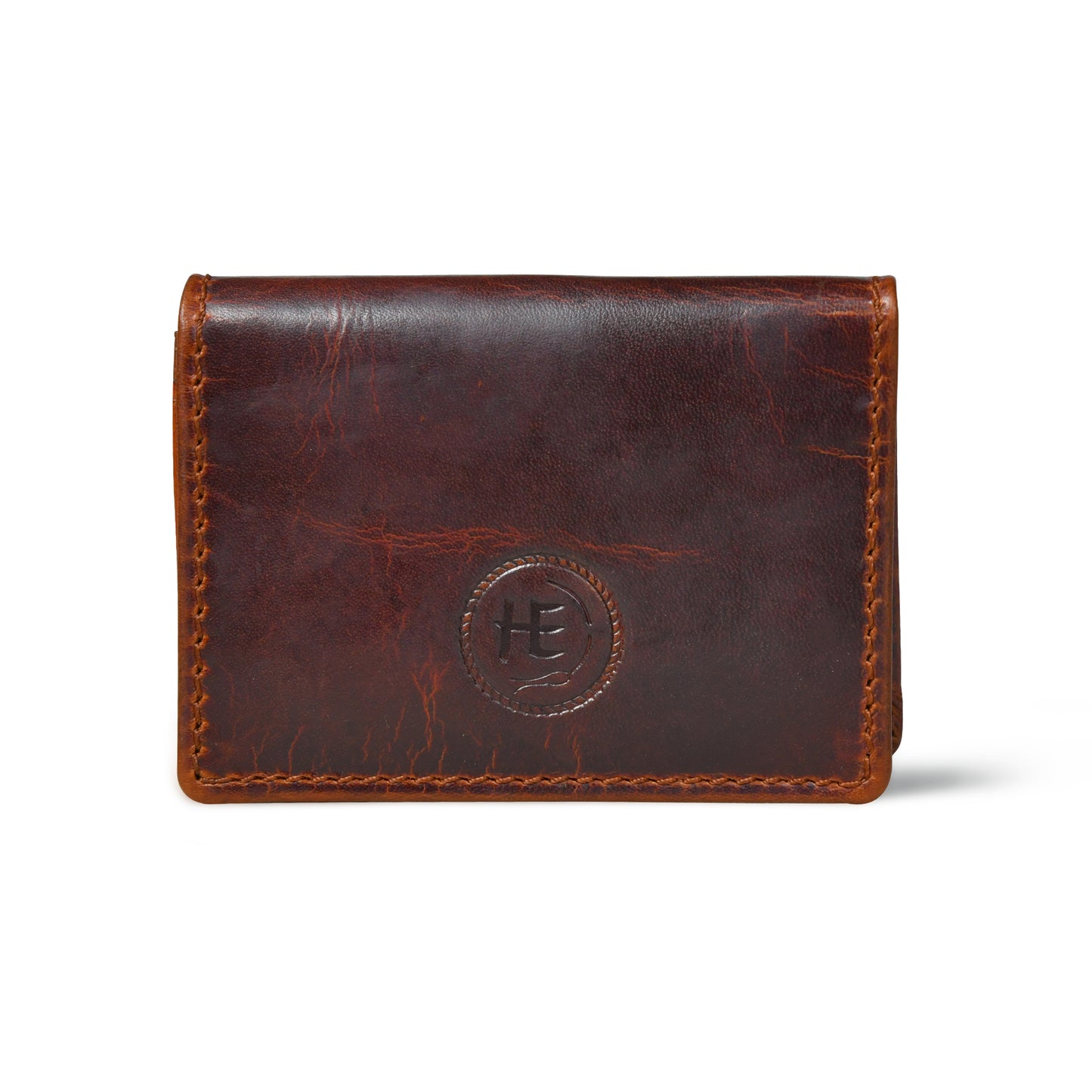 SafeSlip Leather Wallet - Dark Brown
