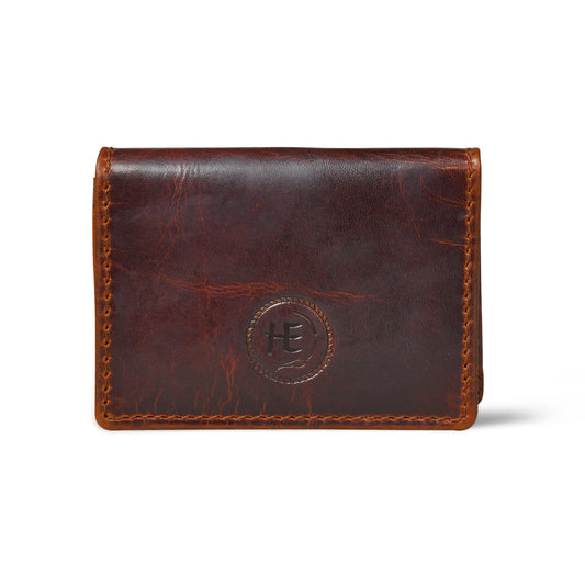 SafeSlip Leather Wallet - Dark Brown
